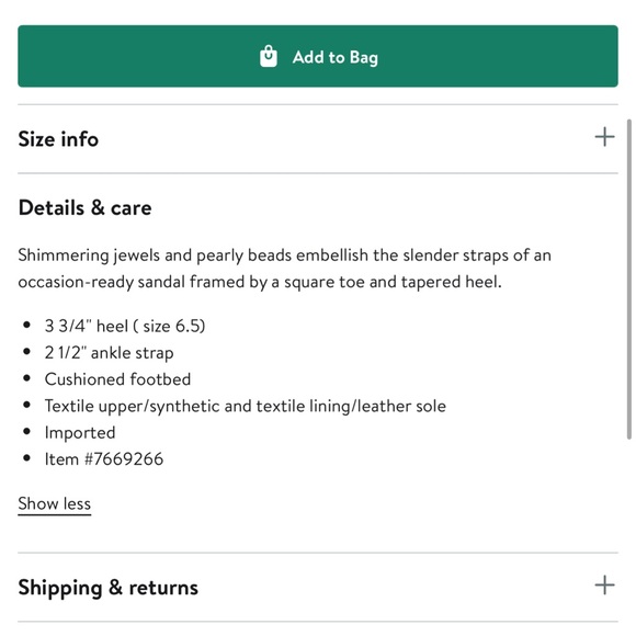 Badgley Mischka 7.5 Effie heels - Picture 5 of 5